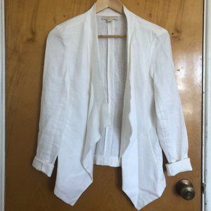 MICHAEL Michael Kors White Linen Jacket, Size 4
